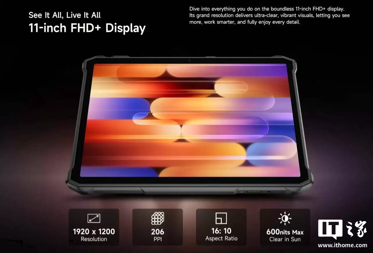 Ulefone Armor Pad 5 系列三防平板发布：联发科天玑7400X 芯片、24200mAh 电池，搭双色温 LED 灯