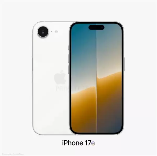 iPhone 17e渲染图曝光:6.1英寸灵动岛屏配A19芯片