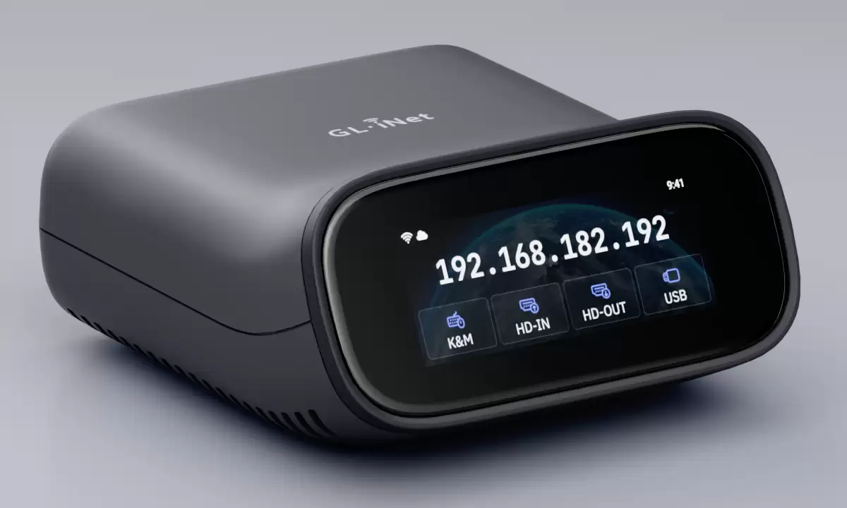 GL.iNet 预告 Comet Pro (GL-RM10)：基于 Wi-Fi 的带屏远程 KVM