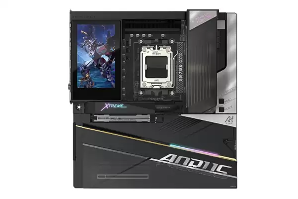 技嘉新款主板配备5寸LCD屏 可自定义显示内容