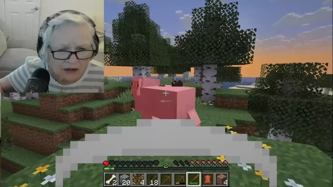 68岁奶奶玩我的世界激情直播爆红网络