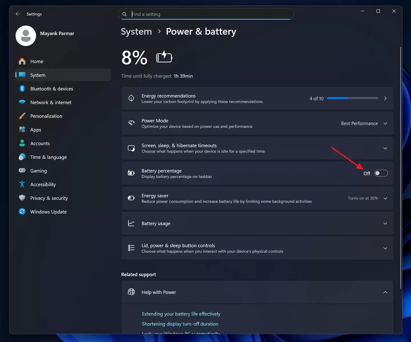 开发耗时约一年半，微软 Win11 电池图标现已支持红绿橙三色状态显示