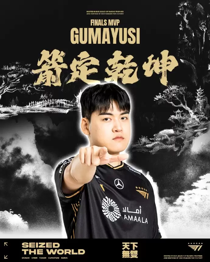 传奇加冕!T1力克KT斩获S15冠军,成就史无前例全球总决赛六冠王伟业 传奇加冕!T1力克KT斩获S15冠军,成就史无前例全球总决赛六冠王伟业