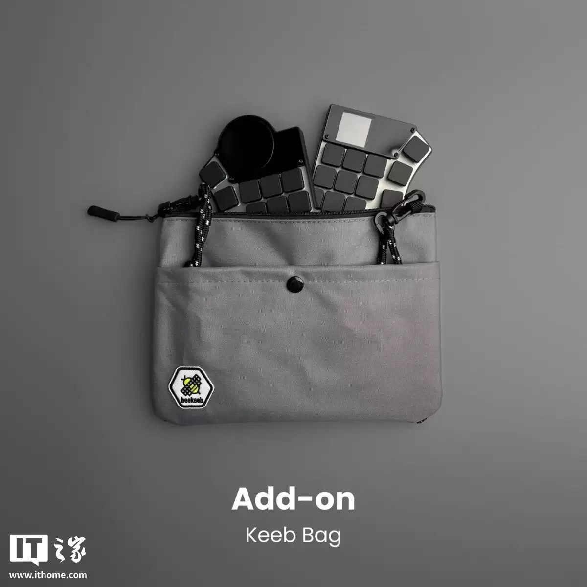 Toucan 机械键盘亮相:分体式人体工学键位,自带圆形触摸板、显示屏