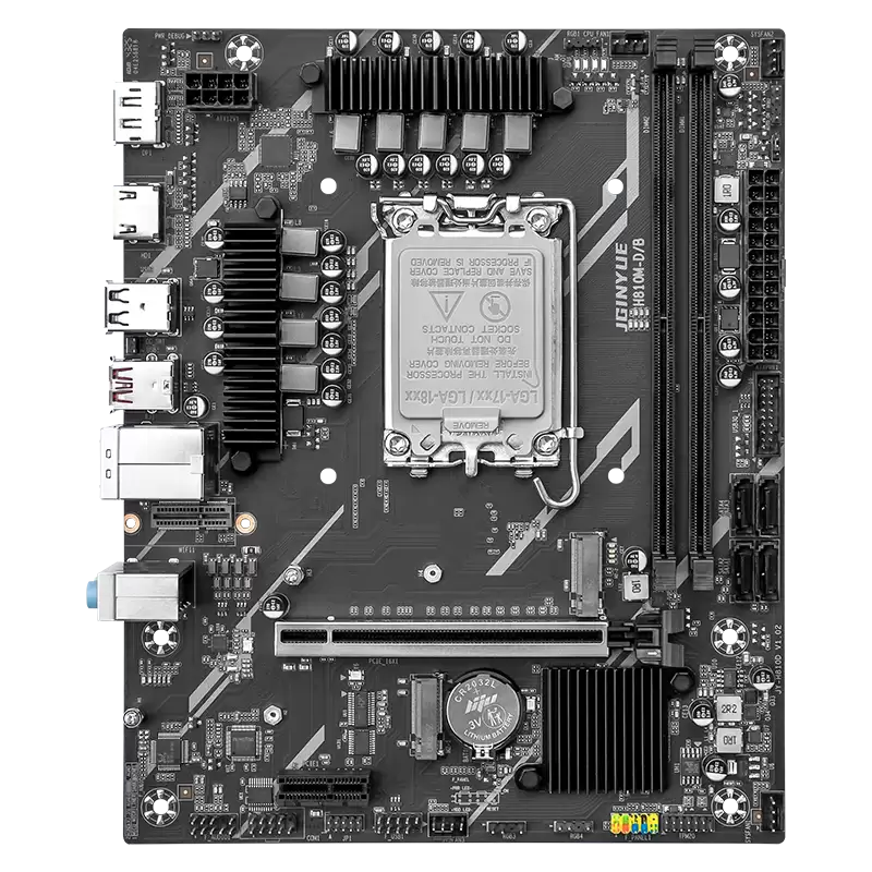 精粤推出H810M-D/B主板：提供双PCIe+双M.2