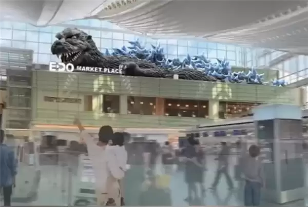 高度达9米!世界最大室内哥斯拉模型将亮相日本机场