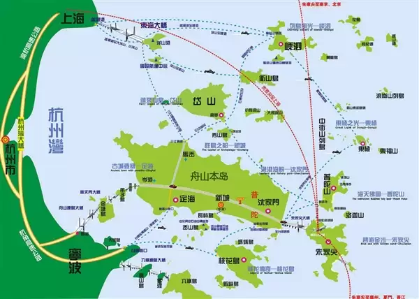 卫星俯瞰舟山群岛:不只是群岛