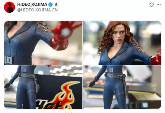 小岛秀夫晒黑寡妇手办致敬娜塔莎