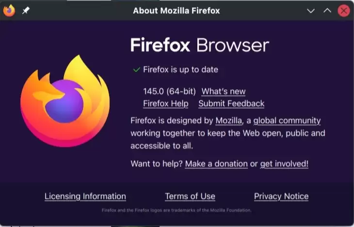 火狐 Firefox 145 浏览器稳定版发布：停止支持 32 位 Linux、反数字指纹追踪迈入第二阶段