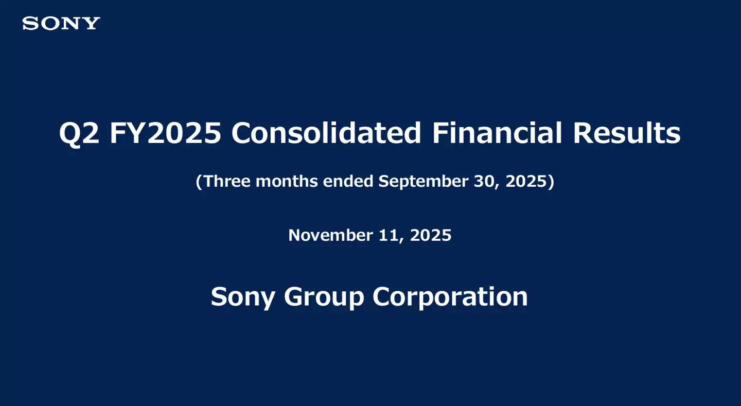 索尼集团第二财季营收 3.11 万亿日元同比增长 5%，净利润 3114 亿日元