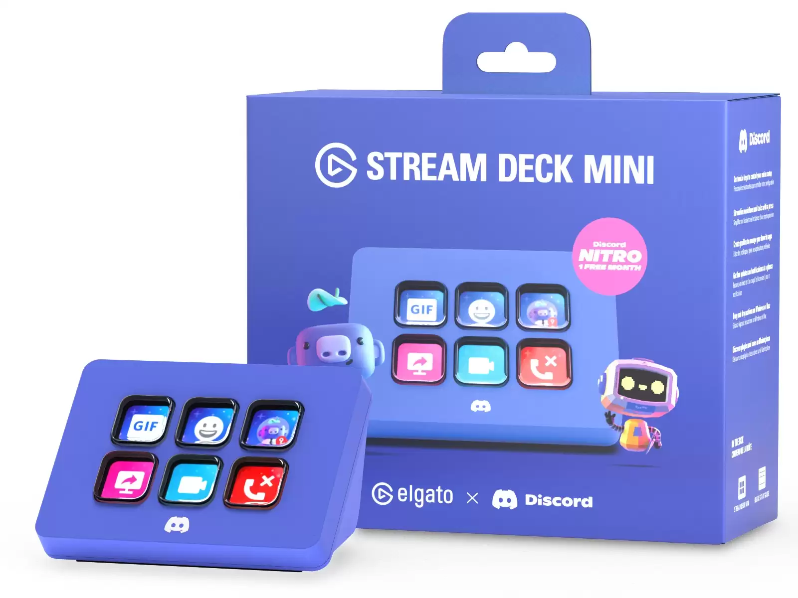 标志蓝紫外观：Elgato 推出 Discord 特别版 Stream Deck Mini 直播控制台