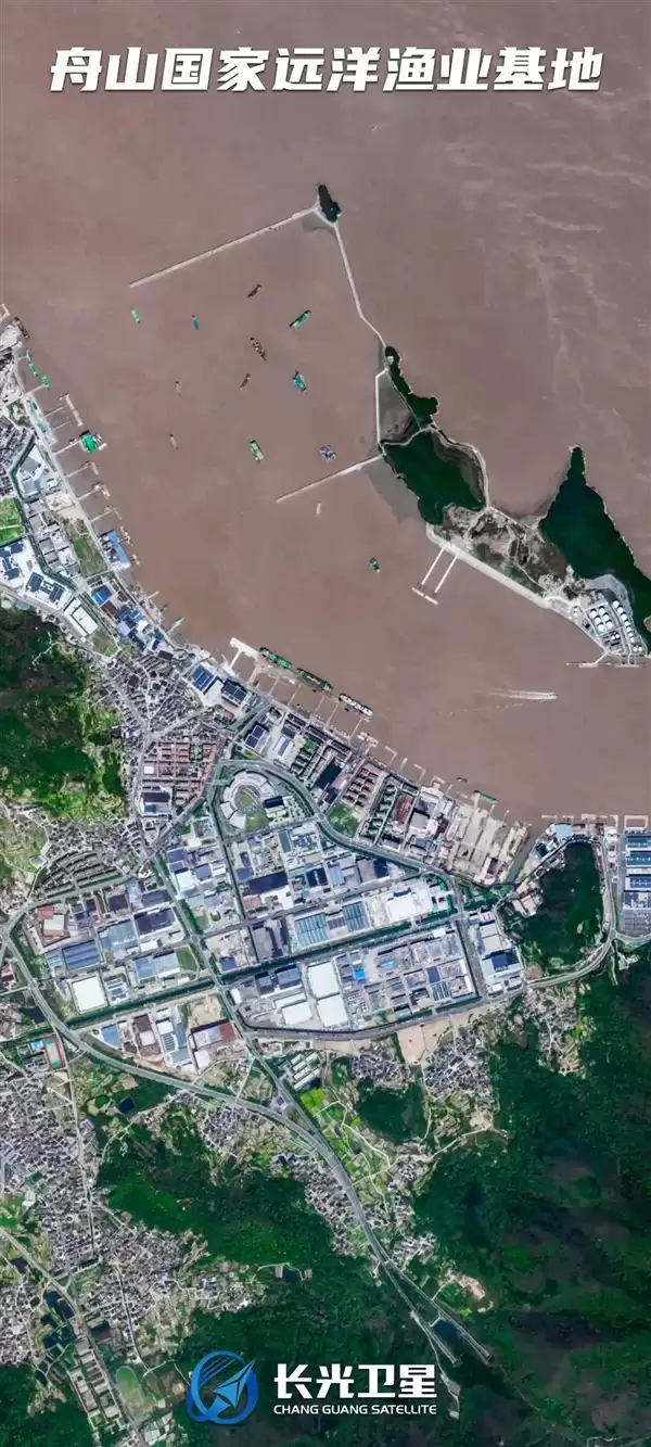 卫星俯瞰舟山群岛:不只是群岛