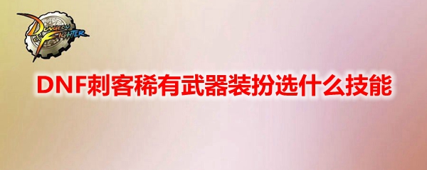 DNF刺客稀有武器装扮选什么技能