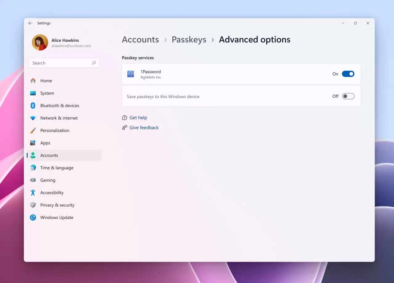 微软 Win11 现原生支持 1Password 和 Bitwarden 等第三方 Passkey 管理器