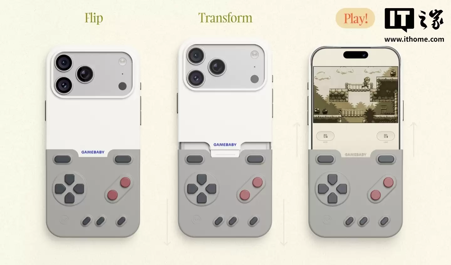 苹果 iPhone 17 Pro Max 变身 Game Boy,Bitmo Lab 推出新款 GameBaby 手机壳