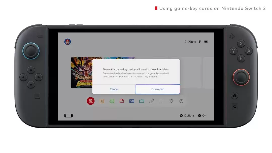 任天堂视频详解 Switch 2“游戏钥匙卡”，打消玩家顾虑