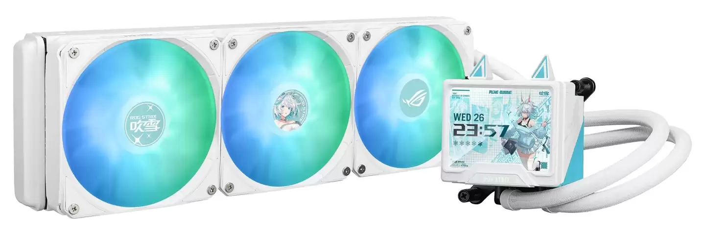 华硕 ROG STRIX 吹雪 360 LCD 方屏版水冷上市，1529 元