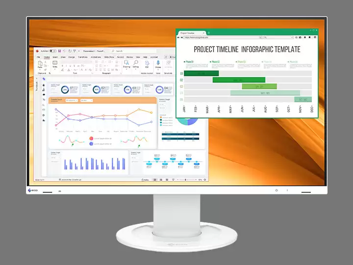 艺卓推出23.8英寸节能显示器EV2400R:FHD 100Hz,8W标准功耗并列系列最低