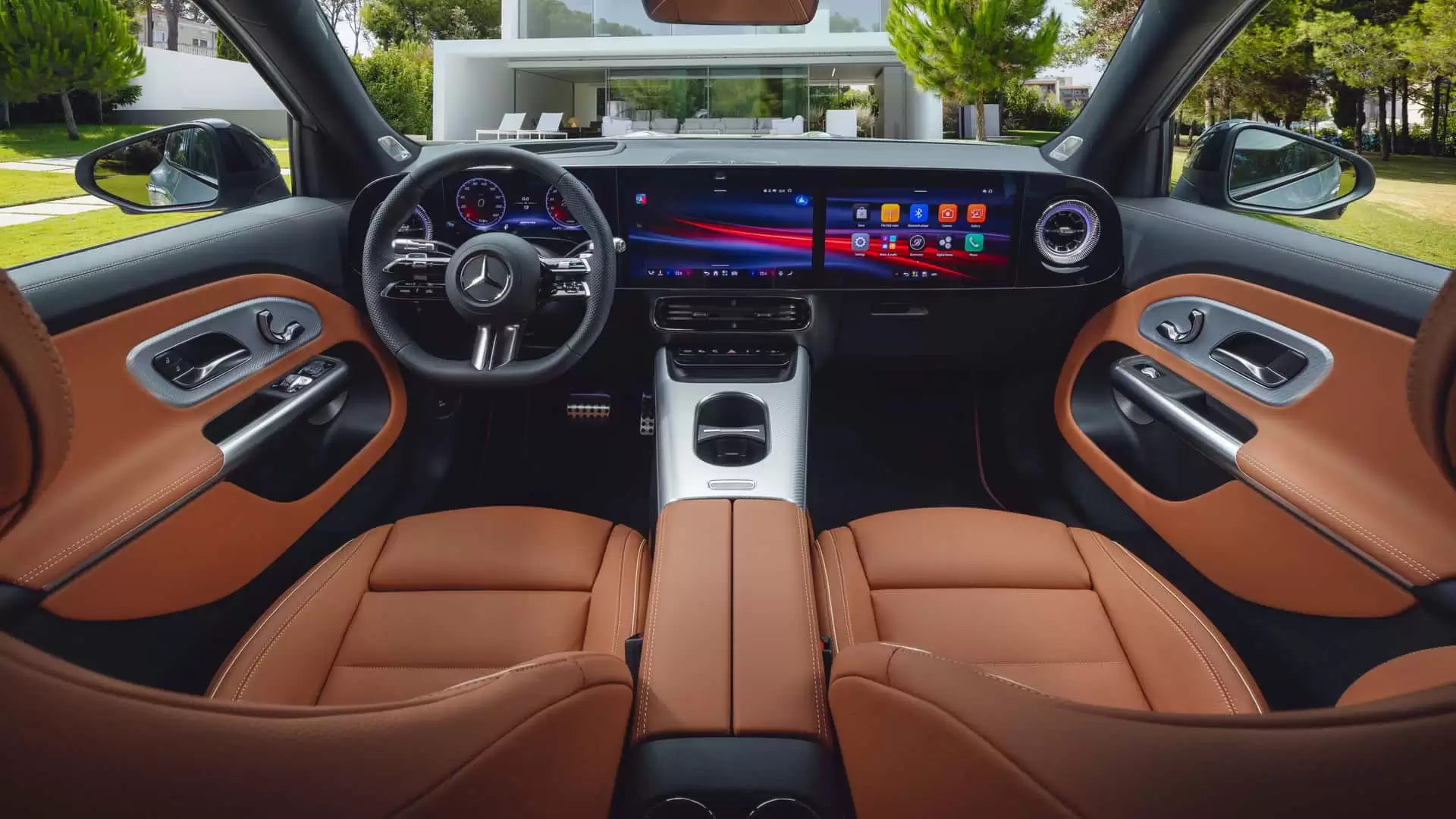 梅赛德斯-奔驰公布全新一代 GLB 内饰：七座、三联屏，星空顶吸睛