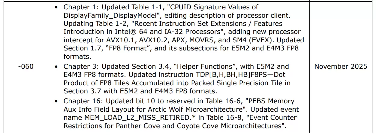 英特尔确认下一代 Nova Lake CPU 支持 AVX10.2、APX 指令集,覆盖桌面 / 移动端