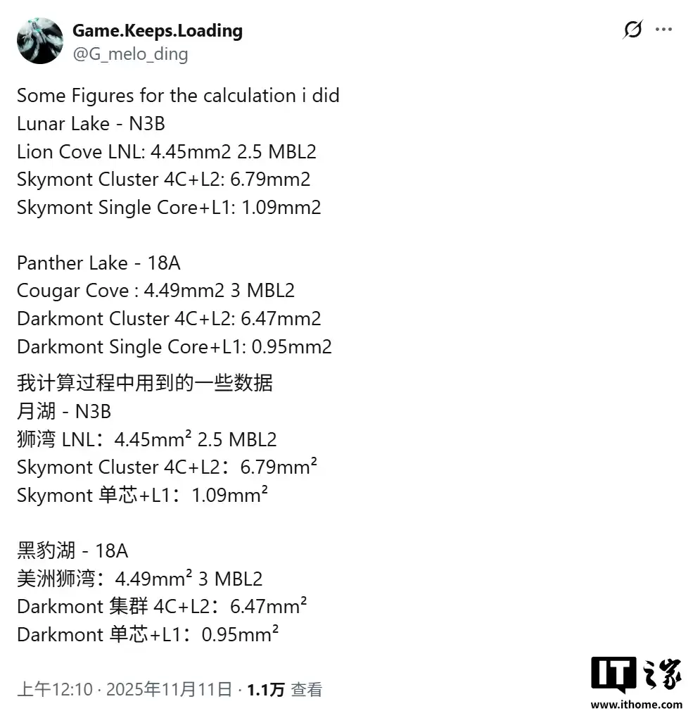 英特尔 18A 工艺首秀,Panther Lake 处理器 Die Shot 照片首次曝光