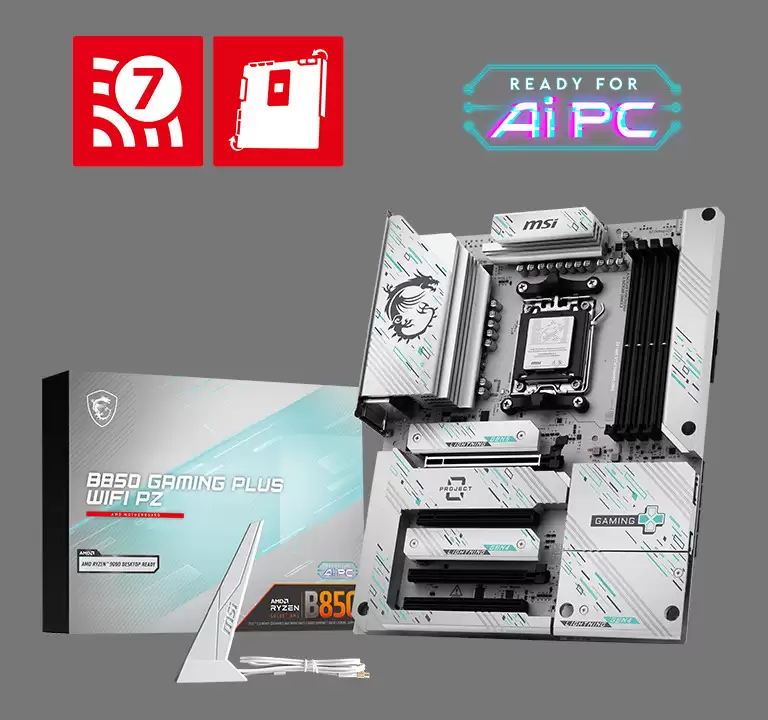 微星 B850 GAMING PLUS WIFI PZ 背插主板上线，1699 元