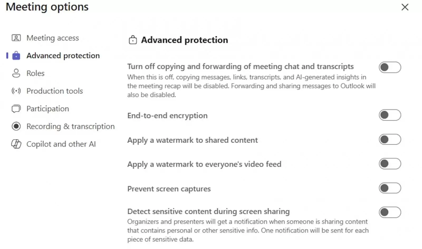 保证机密不被窃取,微软 Teams 上线视频会议禁止截图、录屏功能
