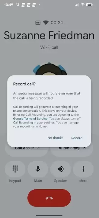 谷歌为 Pixel 6 系列及更新机型推送通话录音功能，非 Pixel 手机也能用