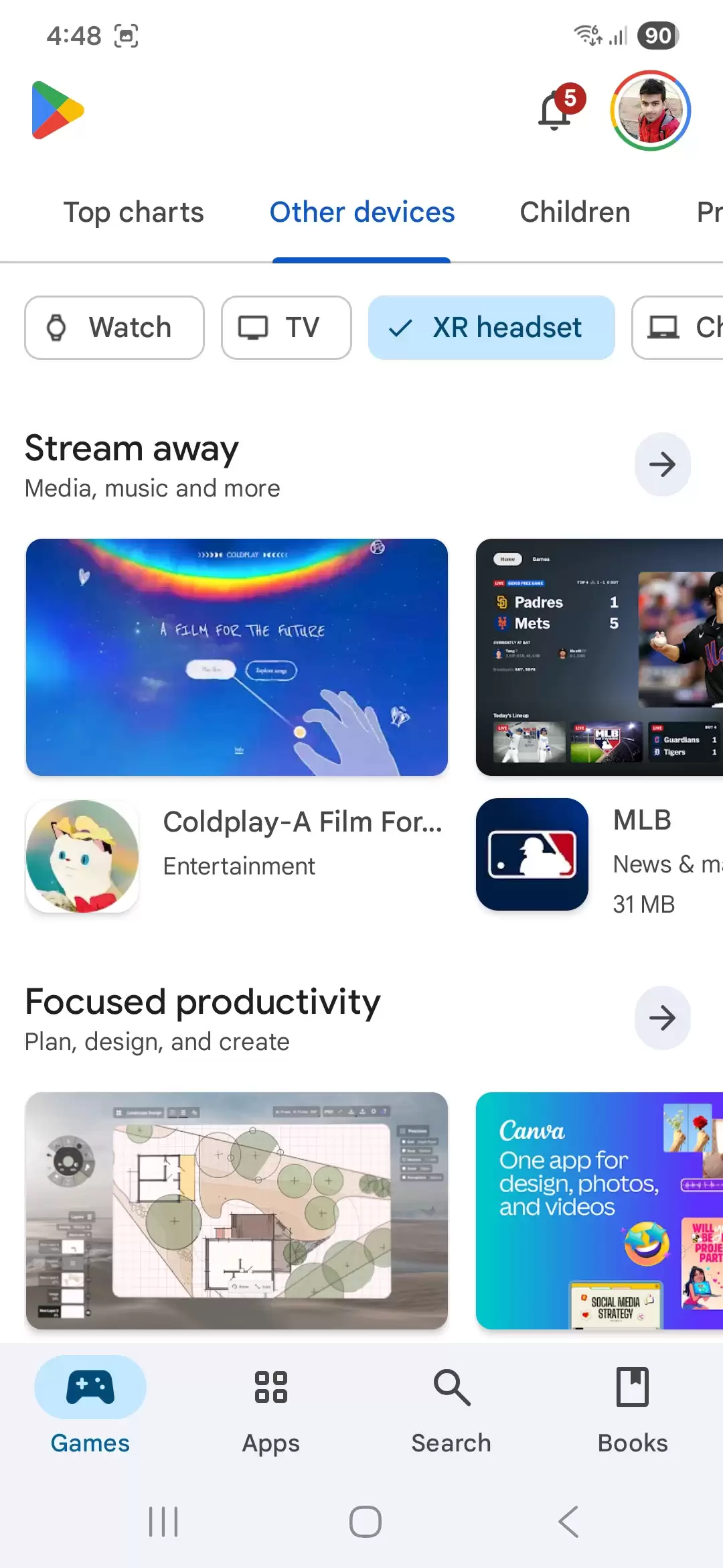 谷歌 Play 应用商店新增“XR 头显”分类，三星 Galaxy XR 用户受益