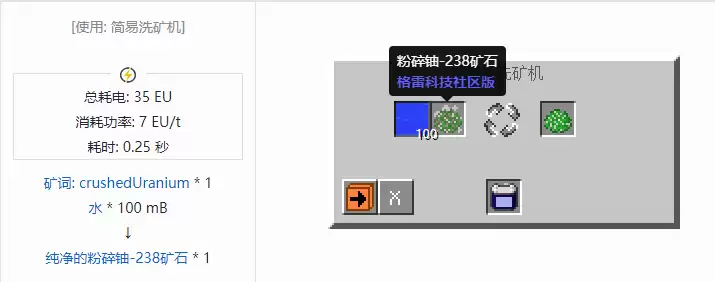 我的世界格雷科技社区版纯净粉碎矿石合成大全