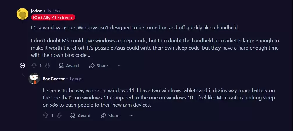 微软 Win11 25H2 已改善 Windows 游戏掌机性能，修复睡眠掉电与手柄延迟问题