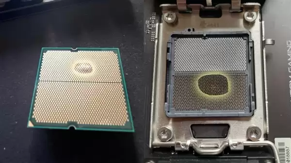 华擎主板成AMD锐龙CPU杀手！7800X3D遭严重烧毁：第一次见CPU鼓包