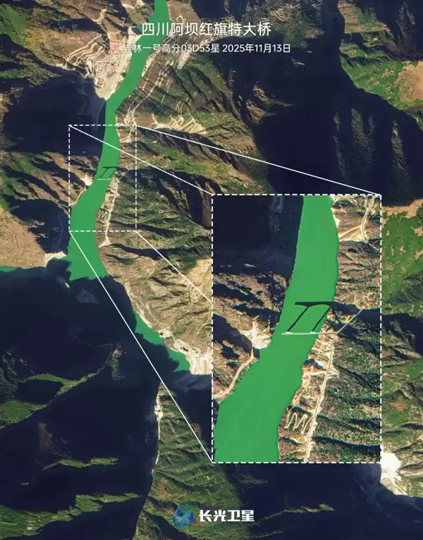 卫星直击四川特大桥垮塌:130米长的引桥不见了
