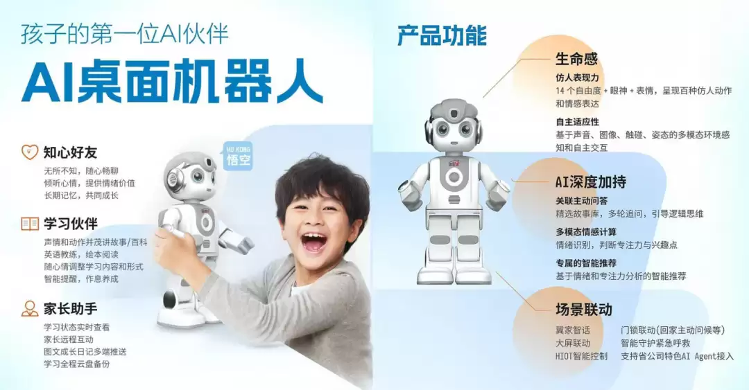 优必选、陕西电信合作的 10 万台 AI 悟空机器人已开启交付