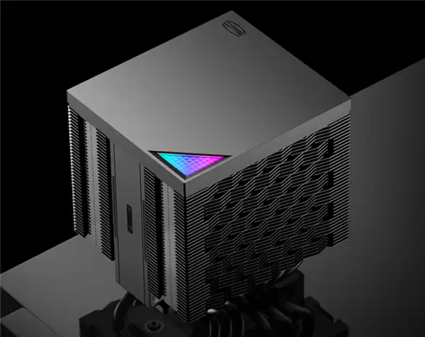 超频三RZ620M+X风冷散热器首发219元起:小型双塔设计 三角散热鳍片