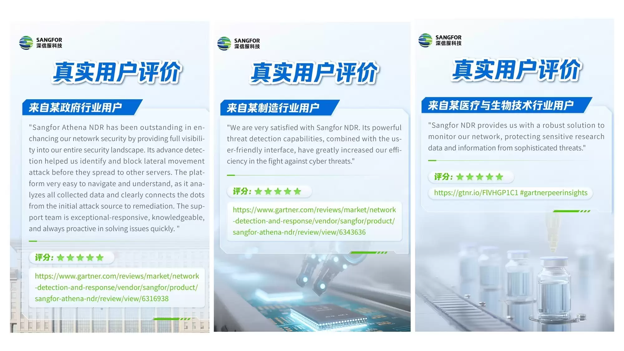 深信服入选 Gartner《网络检测与响应（NDR）领域客户之声》报告