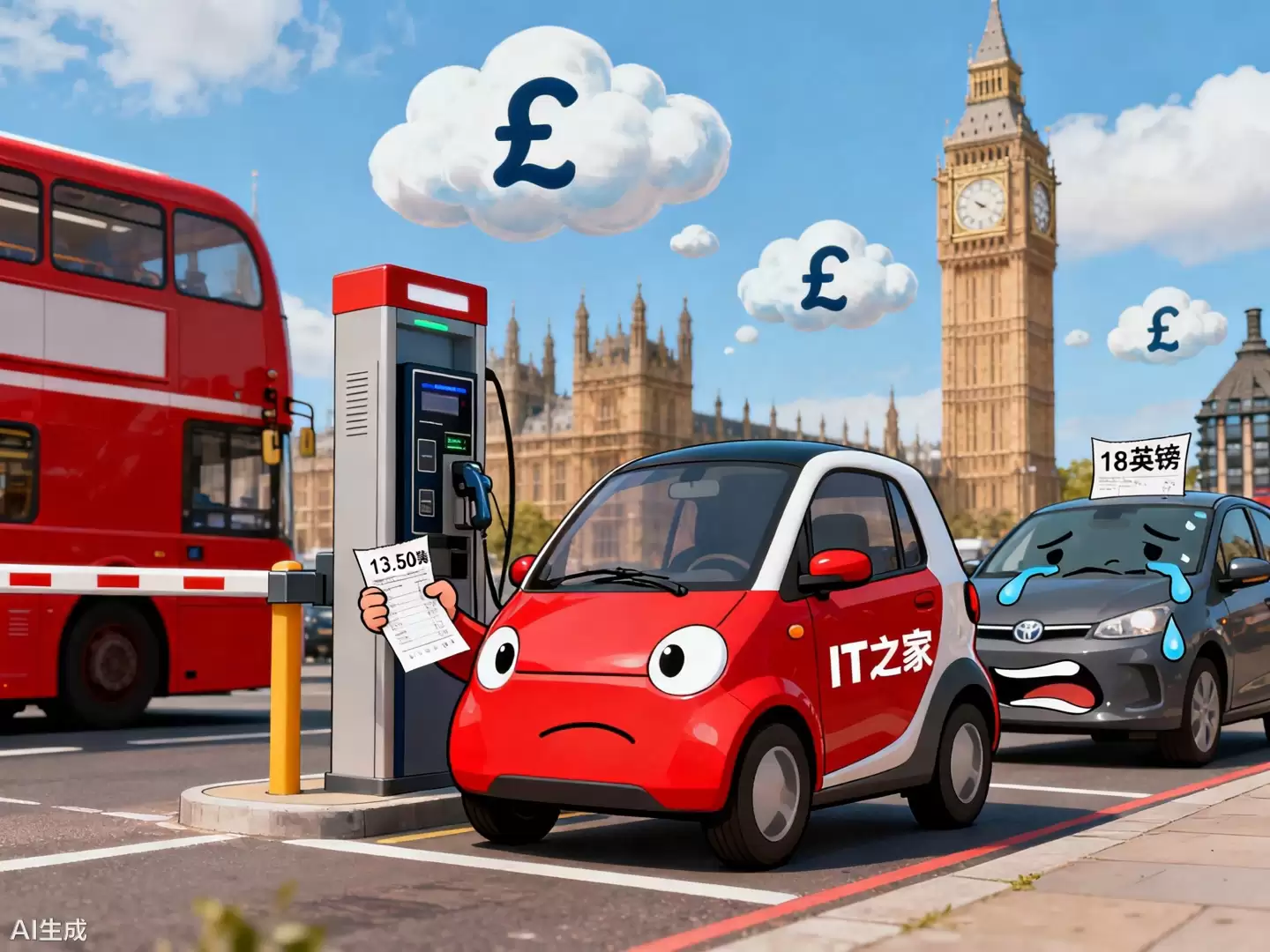 不再免缴,英国伦敦宣布明年起对电动汽车征收拥堵费