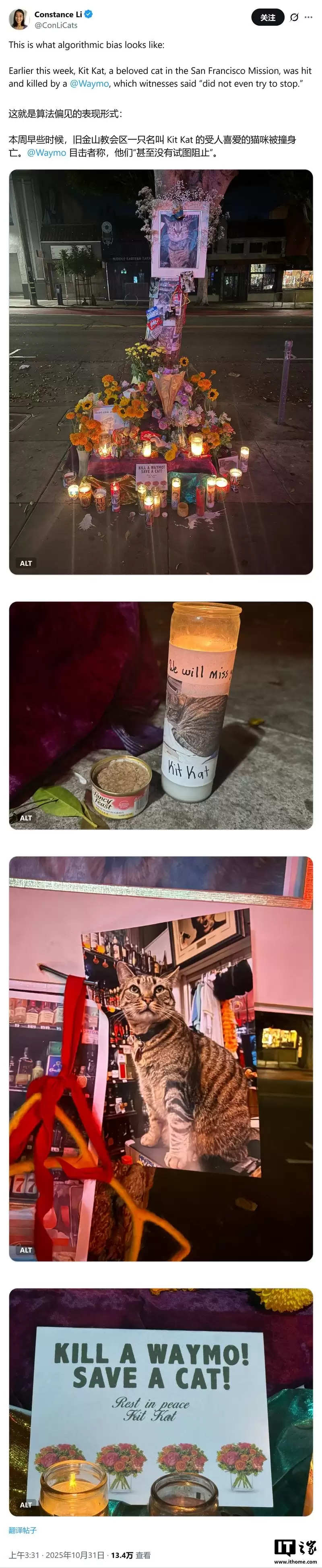 一只猫的死亡,让谷歌自动驾驶公司 Waymo 陷入公关危机