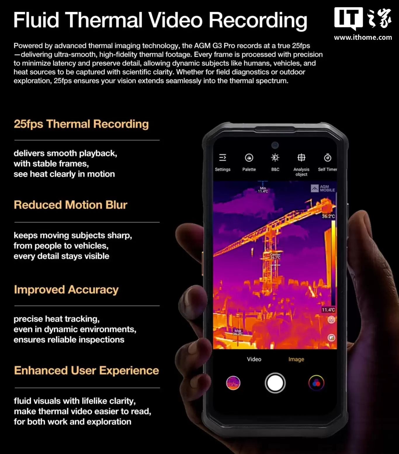 AGM G3 Pro 三防手机国行版确认待发,支持全新 512×384 分辨率热成像