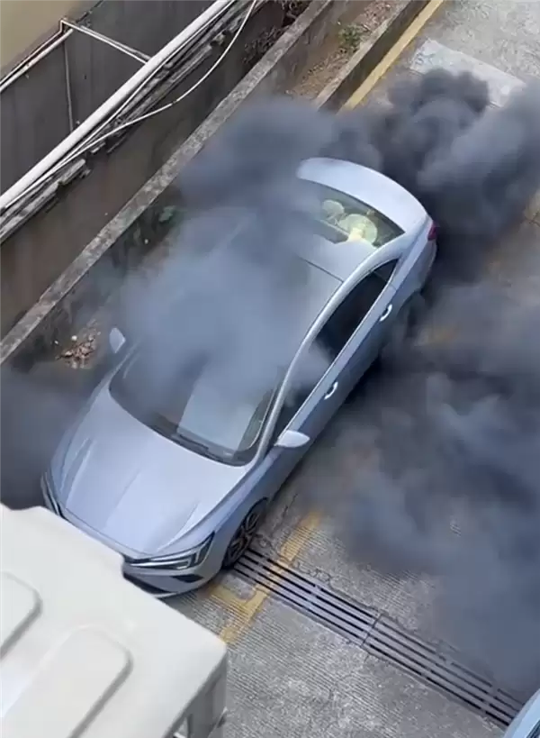 网友拍下飞凡ER6自燃全过程:从冒烟到爆燃仅30多秒
