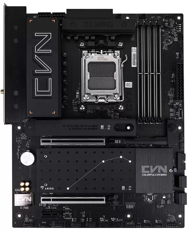 七彩虹推出 CVN B850 GAMING PRO WIFI7 V14 主板：低调黑色外观