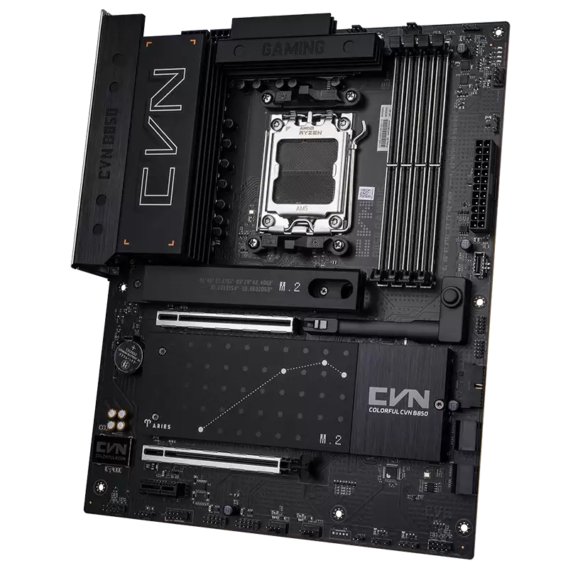 七彩虹推出 CVN B850 GAMING PRO WIFI7 V14 主板：低调黑色外观