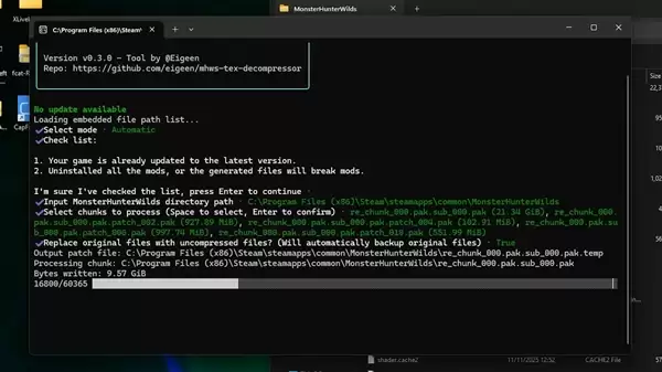 拯救8GB显卡！高手自制《怪物猎人：荒野》补丁 消灭卡顿