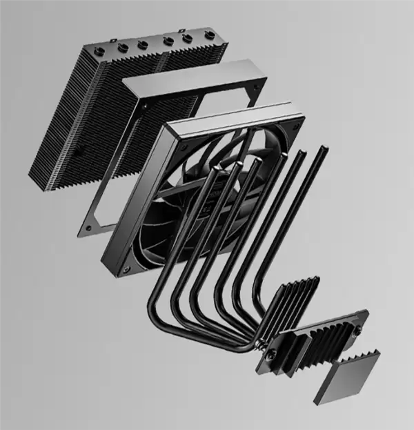 ID-Cooling新款风冷散热器首发209元：77mm高度+自研六热管