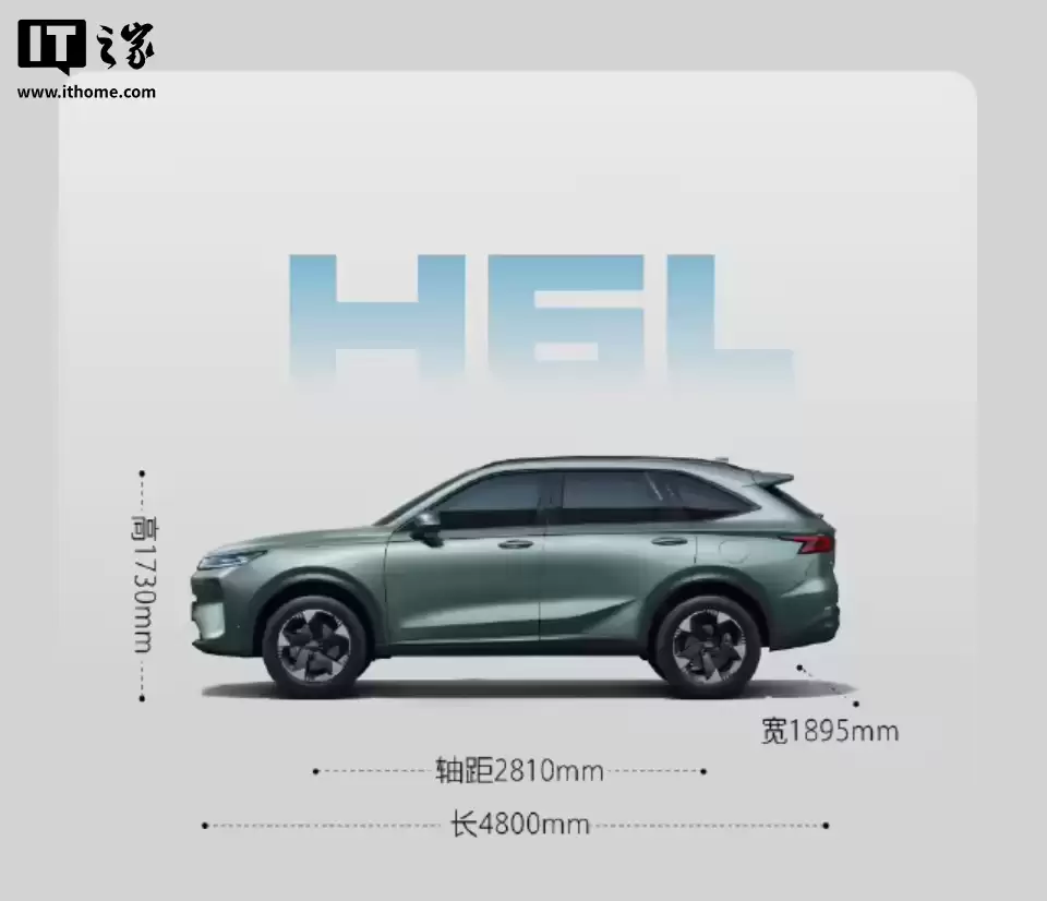 限时权益价 10.39 万元起:长城哈弗 H6L 上市,贯穿式前灯设计、可选1.5T/2.0T动力