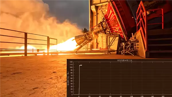 重大突破！星河动力苍垅-50发动机完成高精度、大梯度深度变推力试车