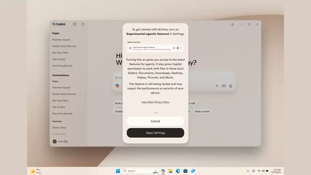 微软明确 Win11 演进蓝图:目标打造智能体系统,让 AI 替你干活