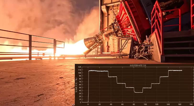 星河动力智神星一号火箭主发动机完成深度变推力试车,突破多项关键技术