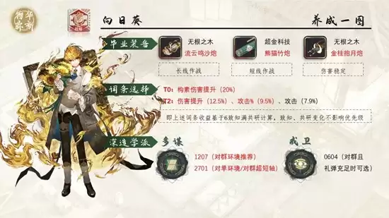 《物华弥新》向葵星月夜养成推荐