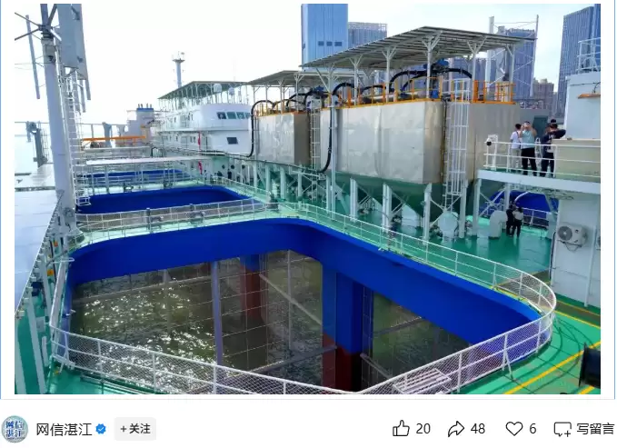 全球首型深远海智能渔业养殖工船“湛江湾1号”交付，为实现“手机值守”“无人化养鱼”打下基础